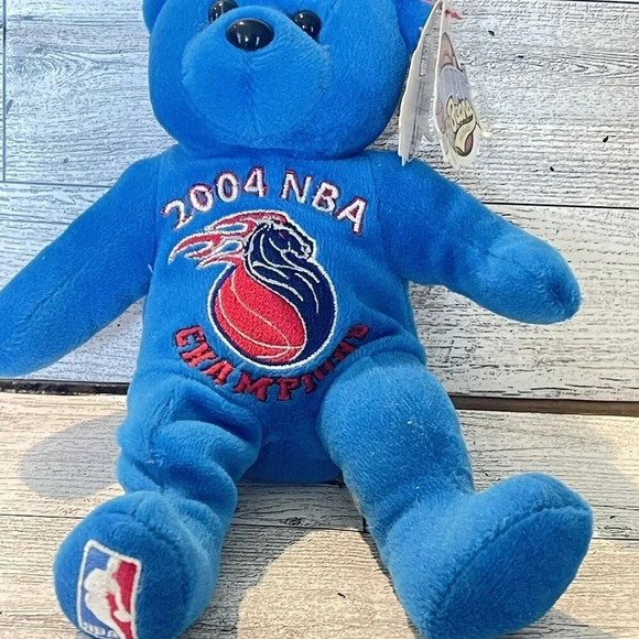 Vintage 2004 NBA ChampionsDetroit Pistons NBA Plush Collector Team Bears - Picture 2 of 8